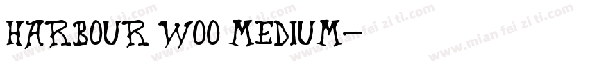 Harbour Woo Medium字体转换